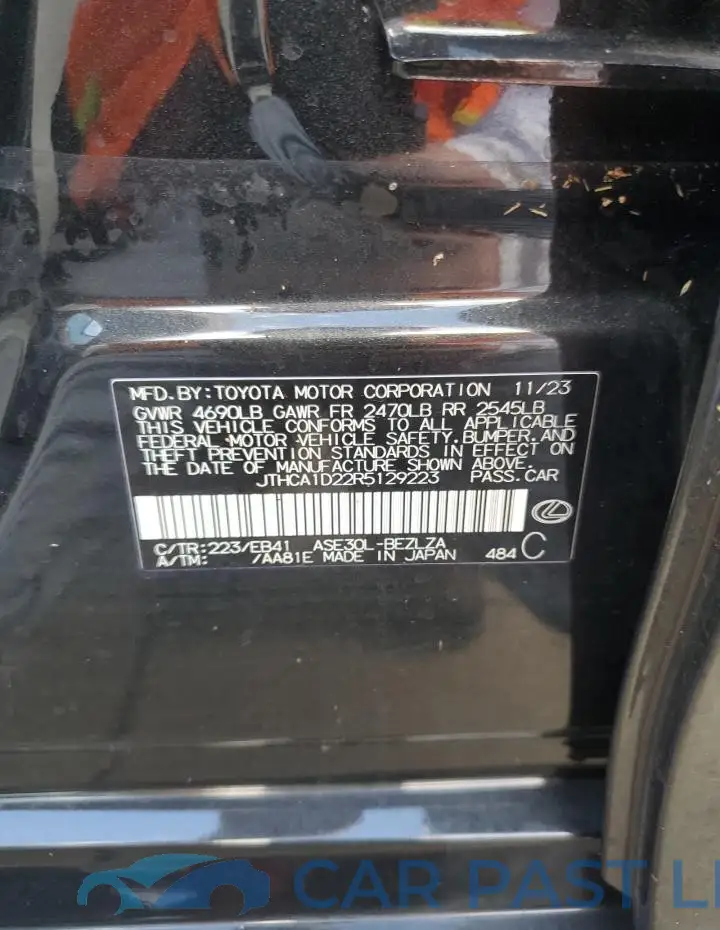 JTHCA1D22R5129223# 13