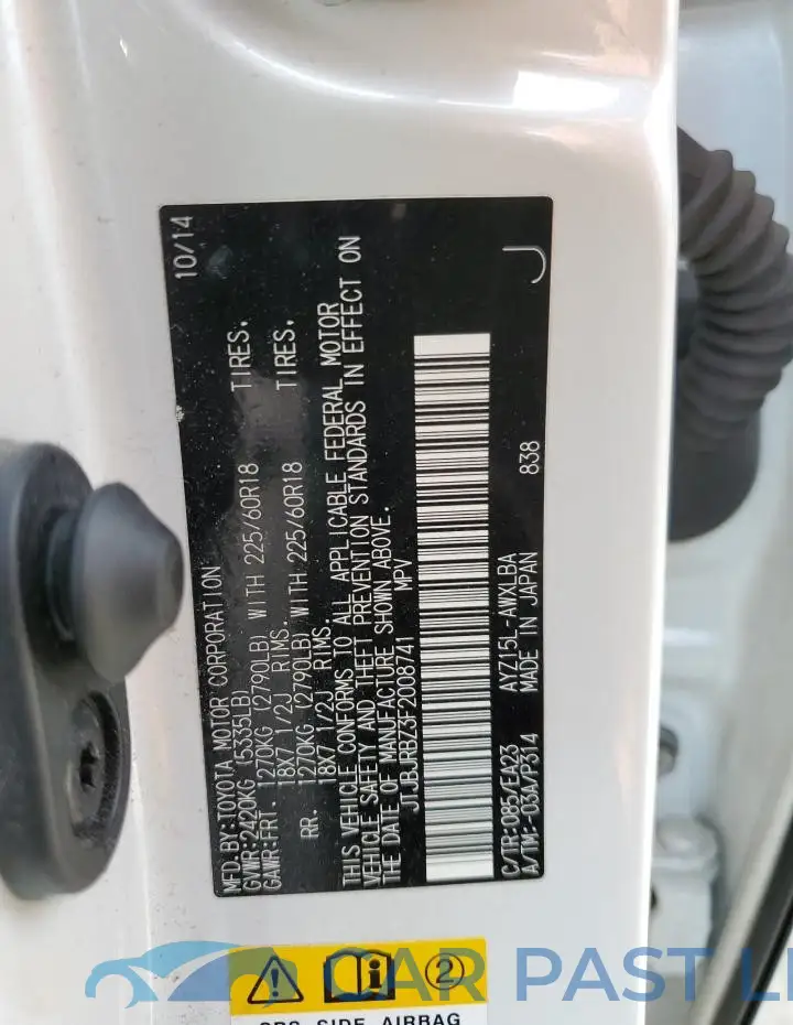 JTJBJRBZ3F2008741# 14
