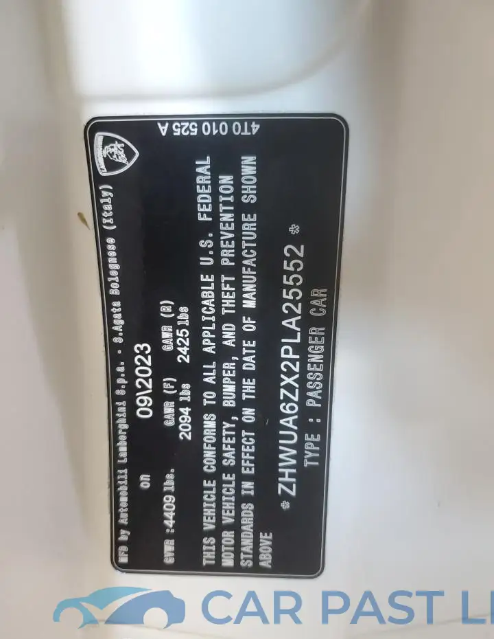 ZHWUA6ZX2PLA25552# 12