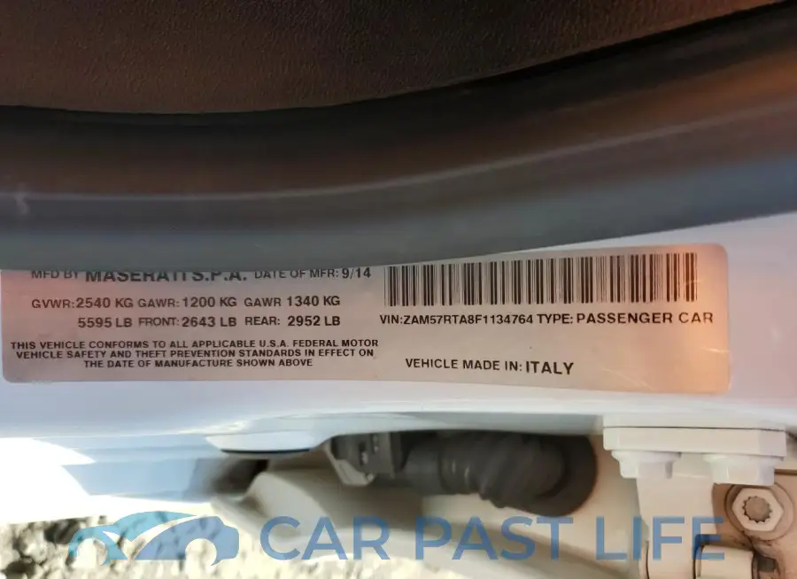 ZAM57RTA8F1134764# 12