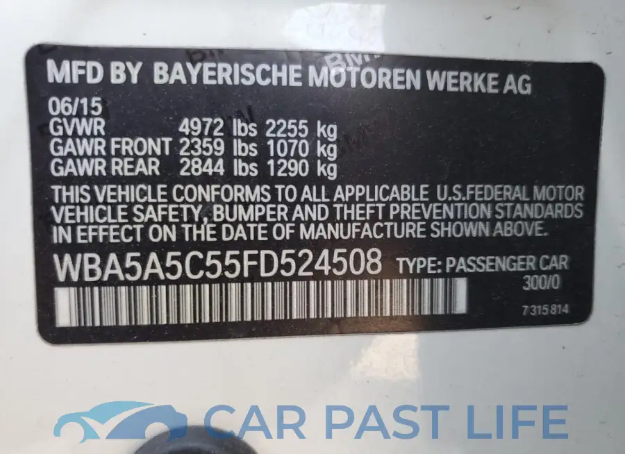 WBA5A5C55FD524508# 12