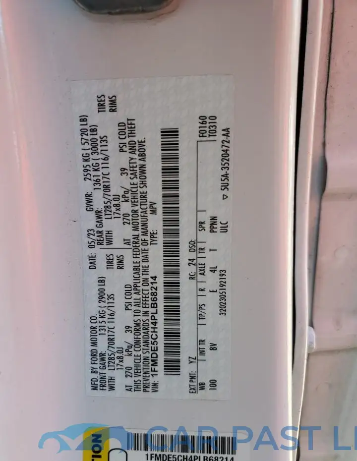 1FMDE5CH4PLB68214# 14