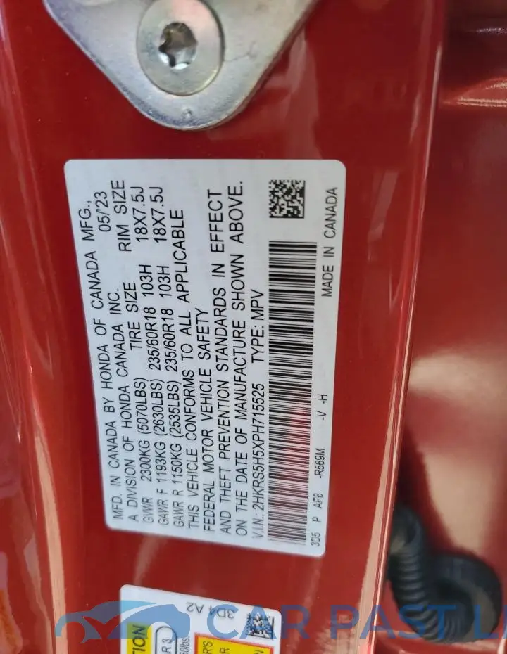2HKRS5H5XPH715525# 13