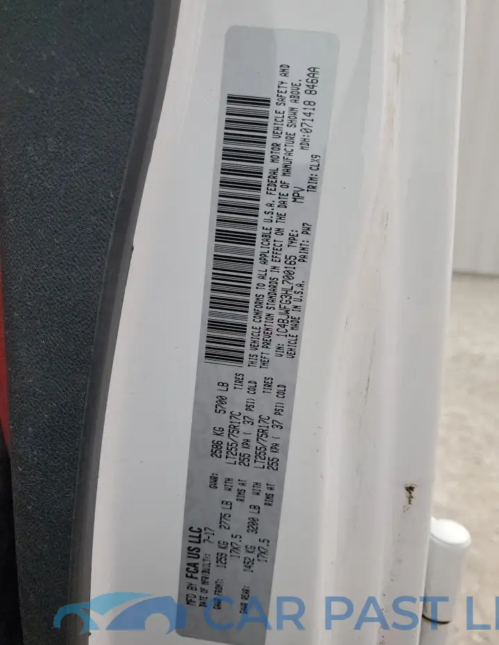 1C4BJWFG3HL700165# 12