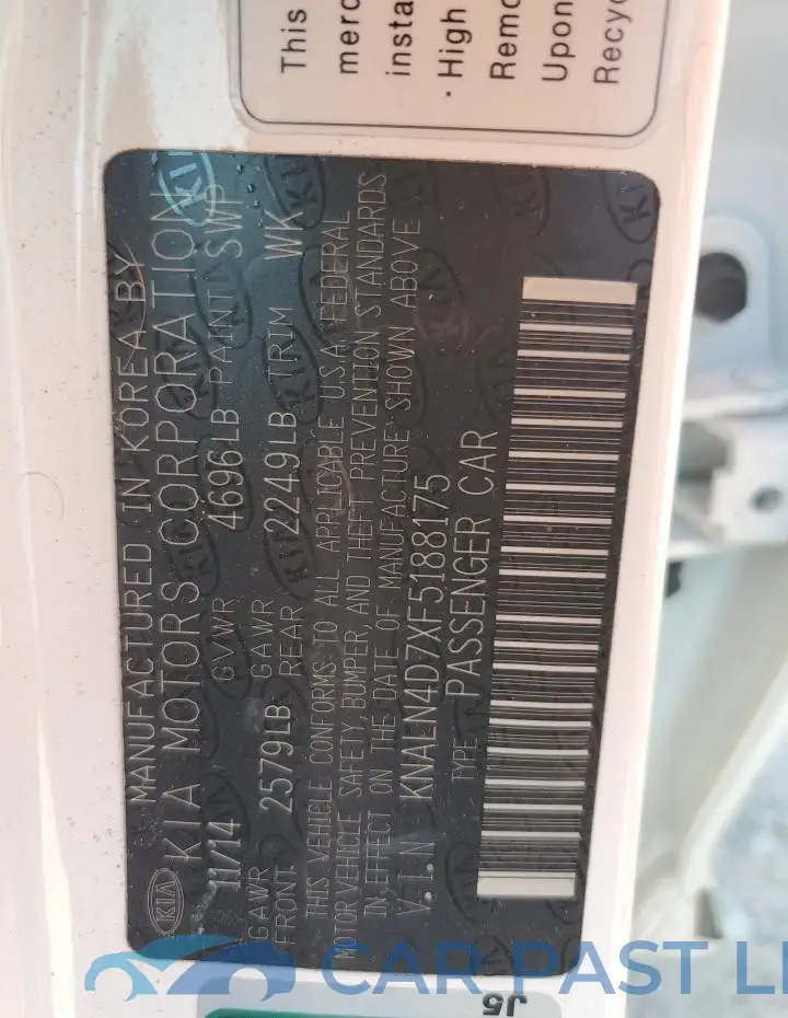 KNALN4D7XF5188175# 13