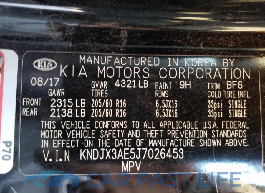 KNDJX3AE5J7026453# 12