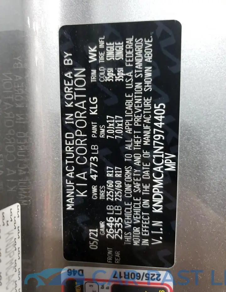 KNDPMCAC1N7974405# 13