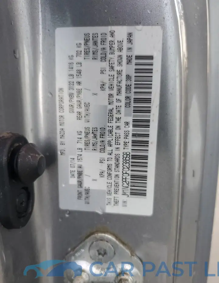 JM1NC2PF0F0238698# 13