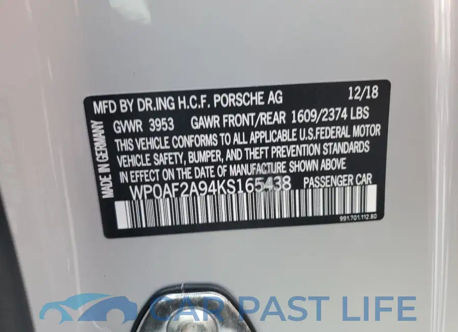 WP0AF2A94KS165438# 13