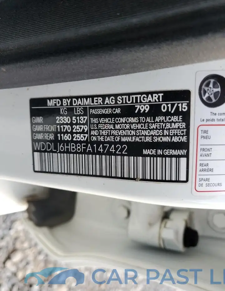 WDDLJ6HB8FA147422# 12