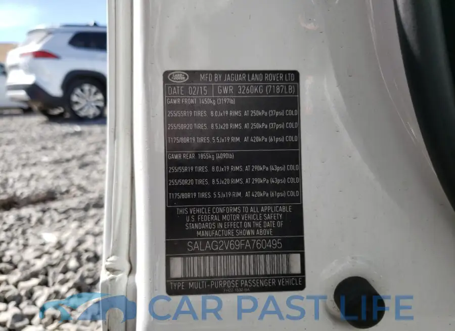 SALAG2V69FA760495# 13