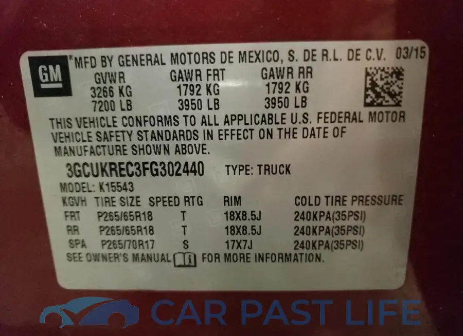 3GCUKREC3FG302440# 13