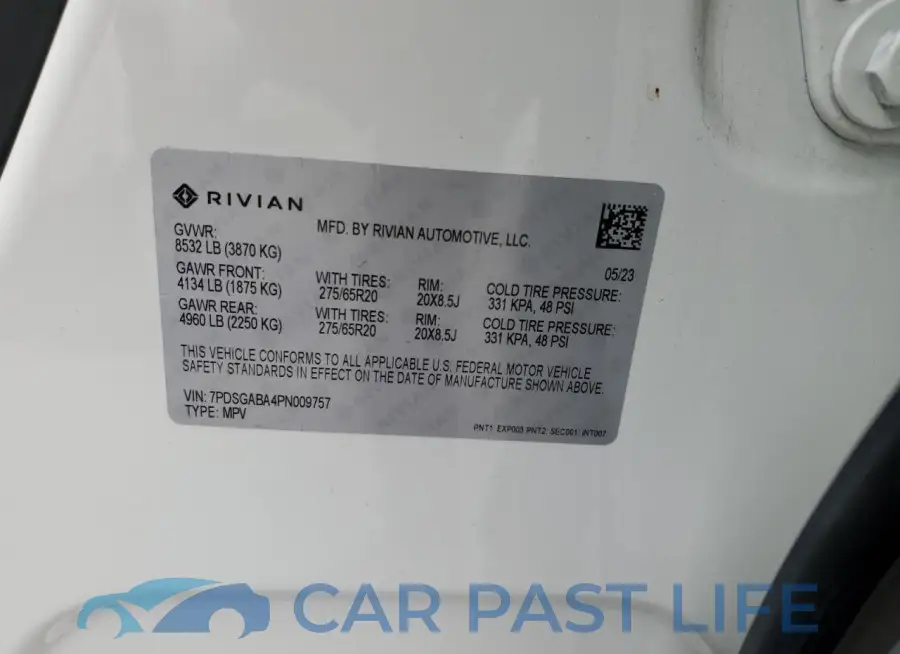 7PDSGABA4PN009757# 12