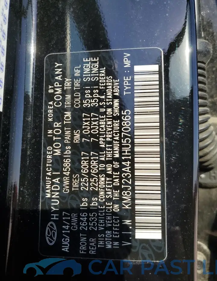 KM8J23A41HU570865# 13
