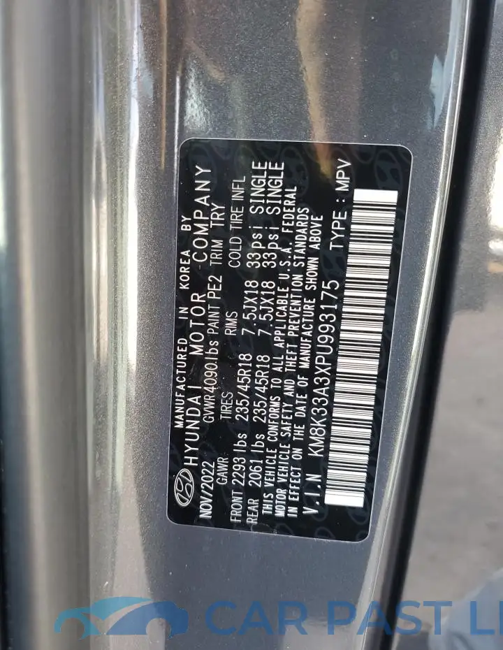KM8K33A3XPU993175# 14