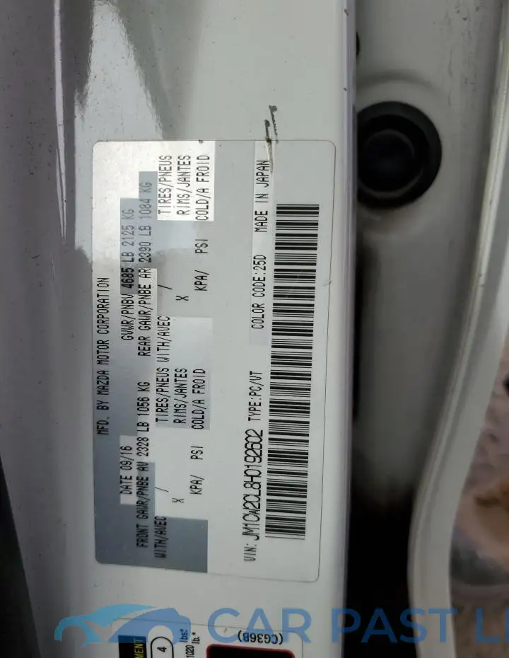 JM1CW2CL8H0192602# 13