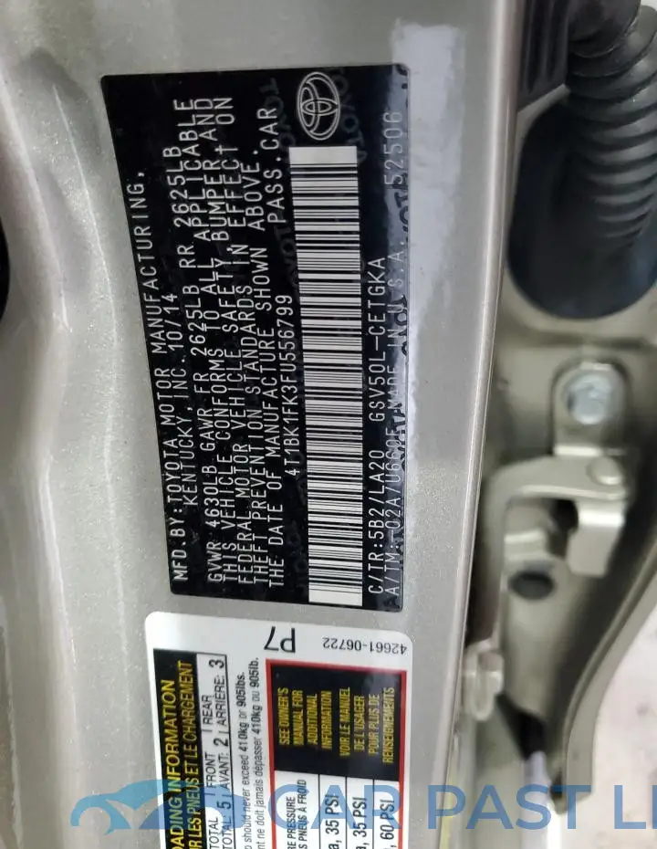 4T1BK1FK3FU556799# 12