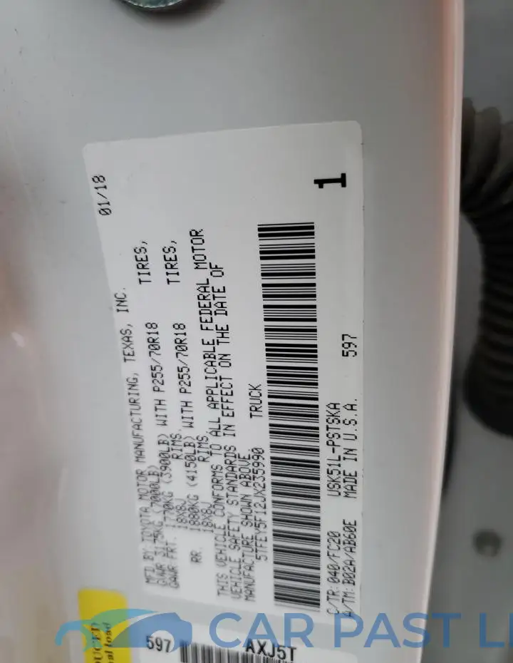 5TFEY5F12JX235990# 12