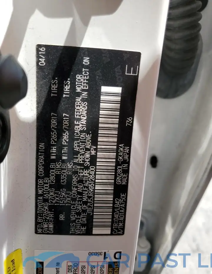 JTEZU5JR9G5128400# 13