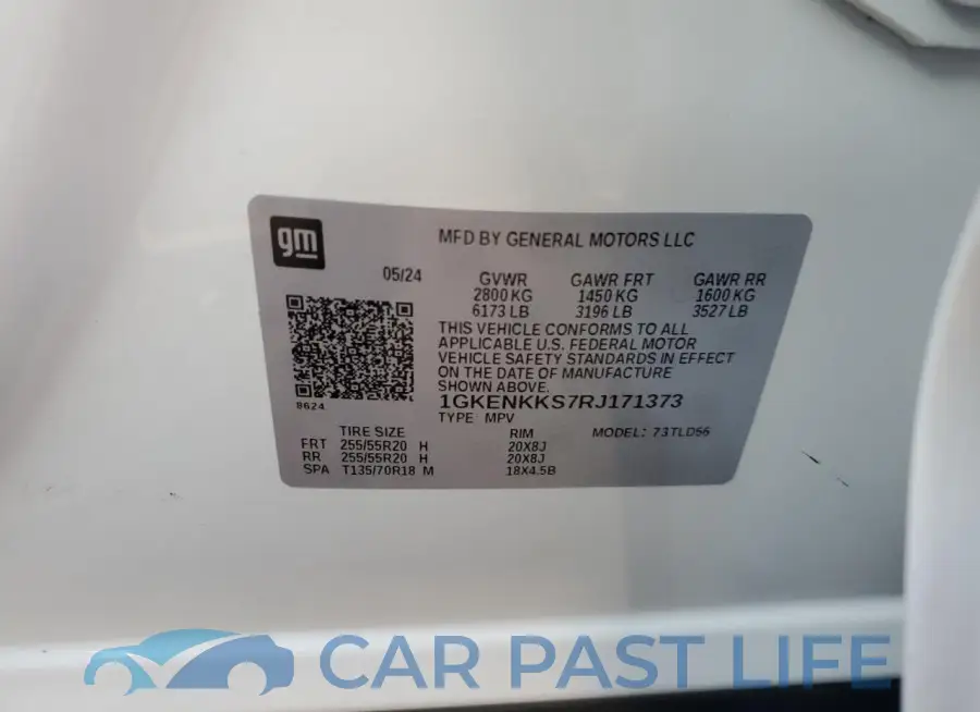 1GKENKKS7RJ171373# 14