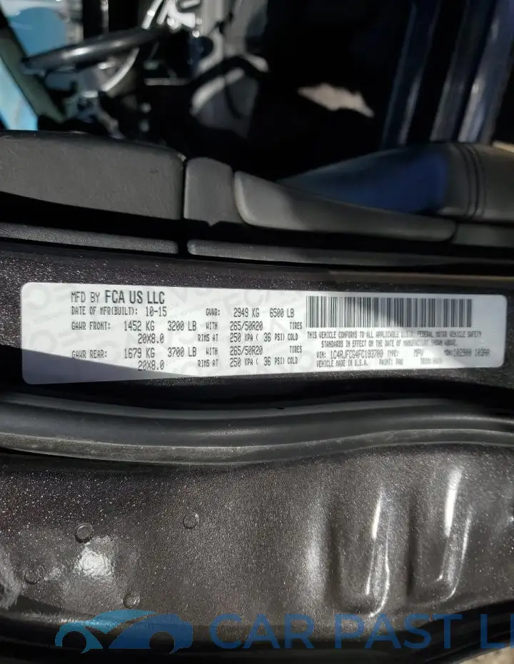 1C4RJFCG4FC193700# 12