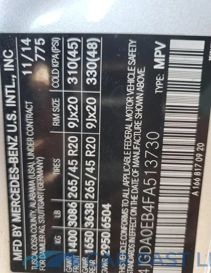 4JGDA0EB4FA513730# 14