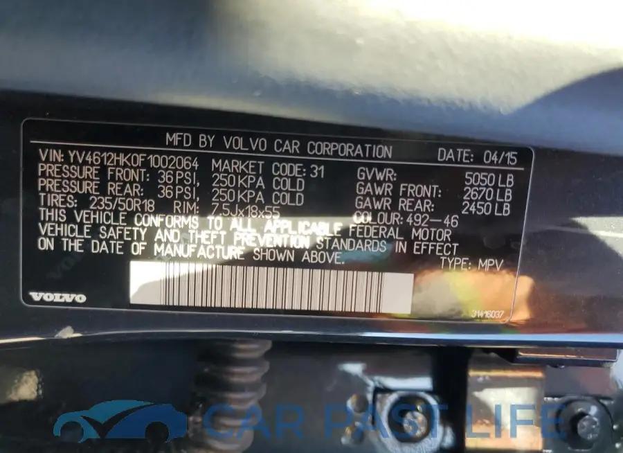 YV4612HK0F1002064# 14