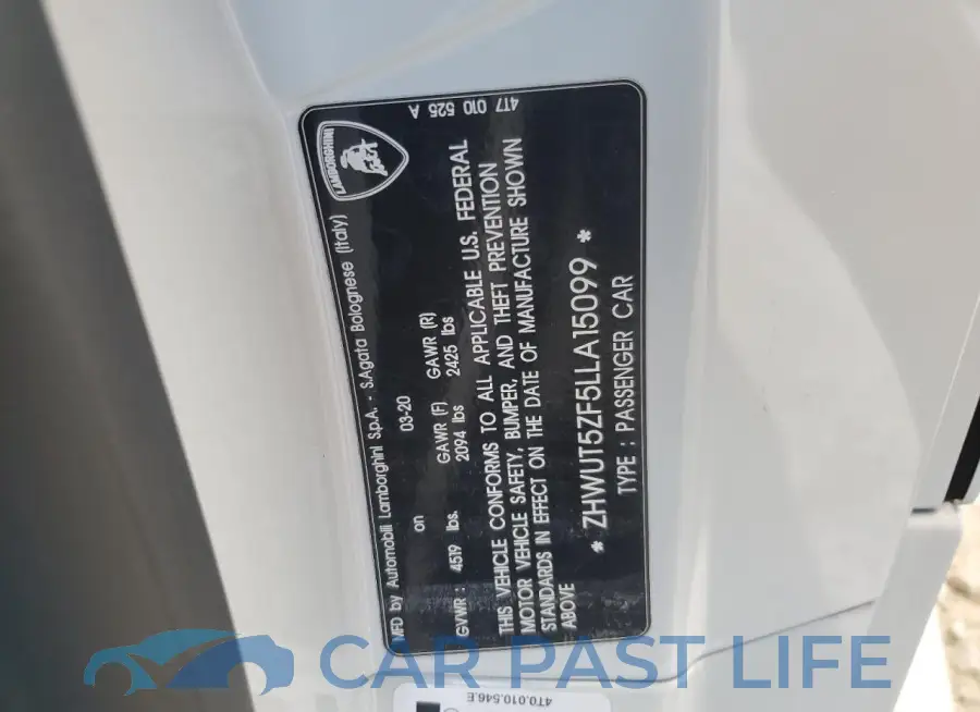 ZHWUT5ZF5LLA15099# 13