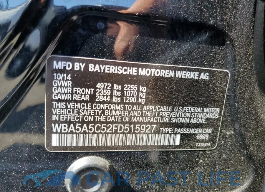 WBA5A5C52FD515927# 12