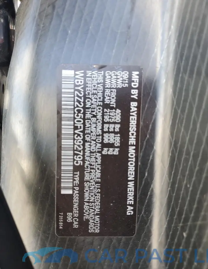 WBY2Z2C50FV392795# 12