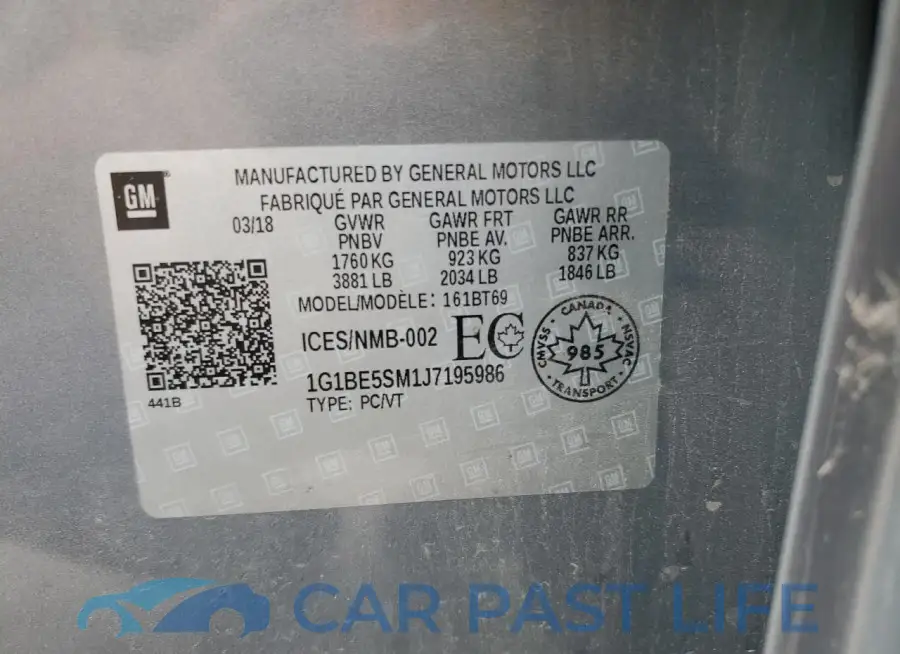 1G1BE5SM1J7195986# 12