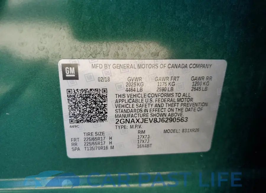 2GNAXJEV8J6290563# 13