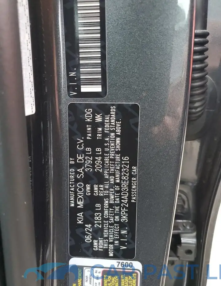 3KPF24AD3RE823216# 12