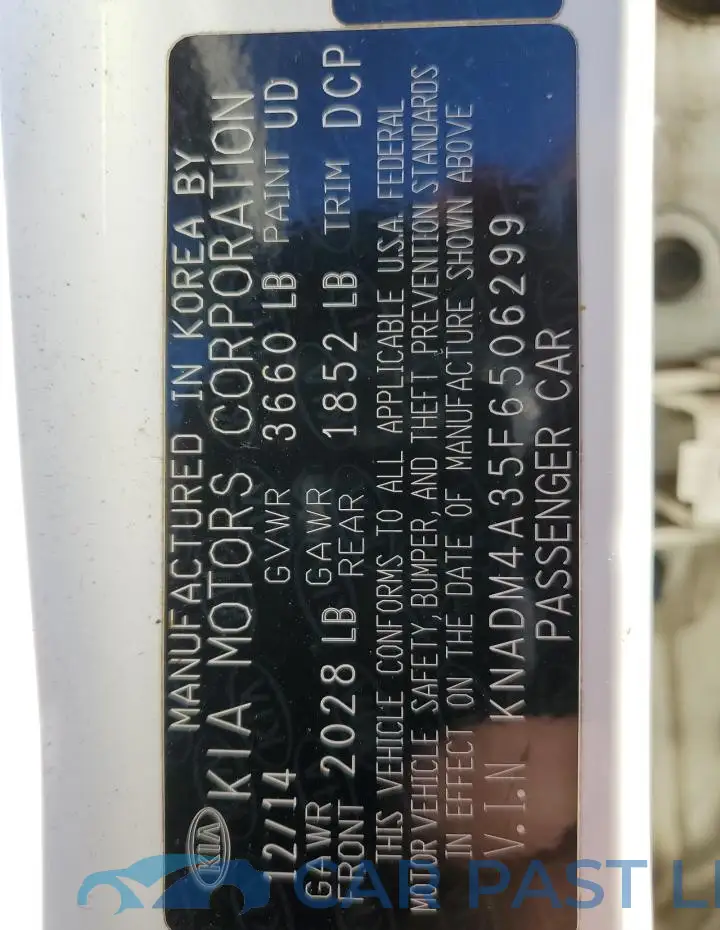 KNADM4A35F6506299# 12