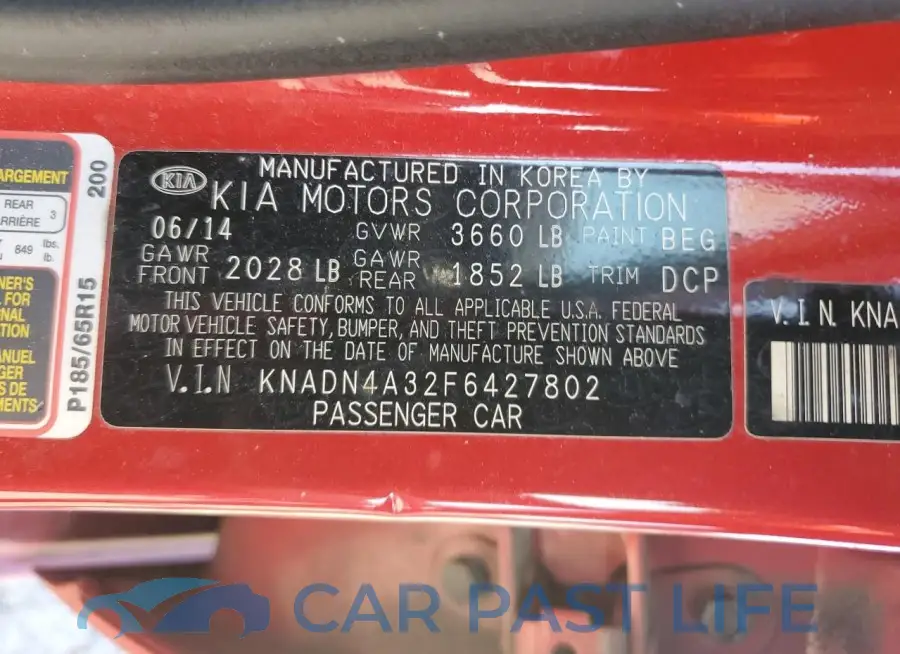 KNADN4A32F6427802# 13