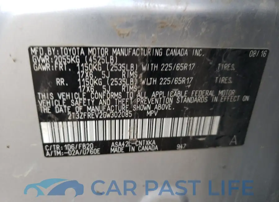 2T3ZFREV2GW302085# 13