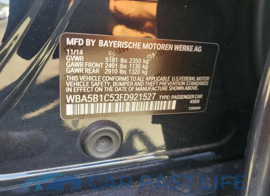 WBA5B1C53FD921527# 12