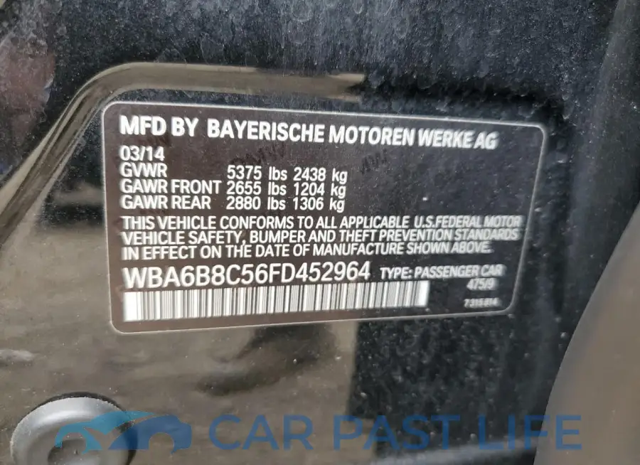 WBA6B8C56FD452964# 12