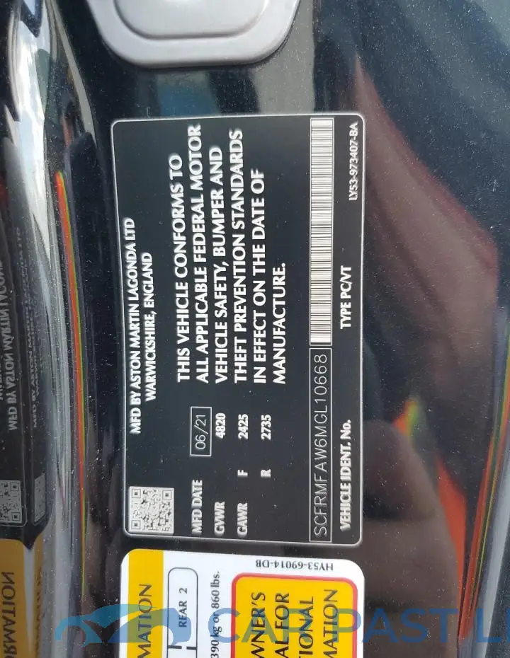 SCFRMFAW6MGL10668# 13