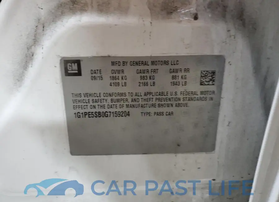 1G1PE5SB0G7159204# 12
