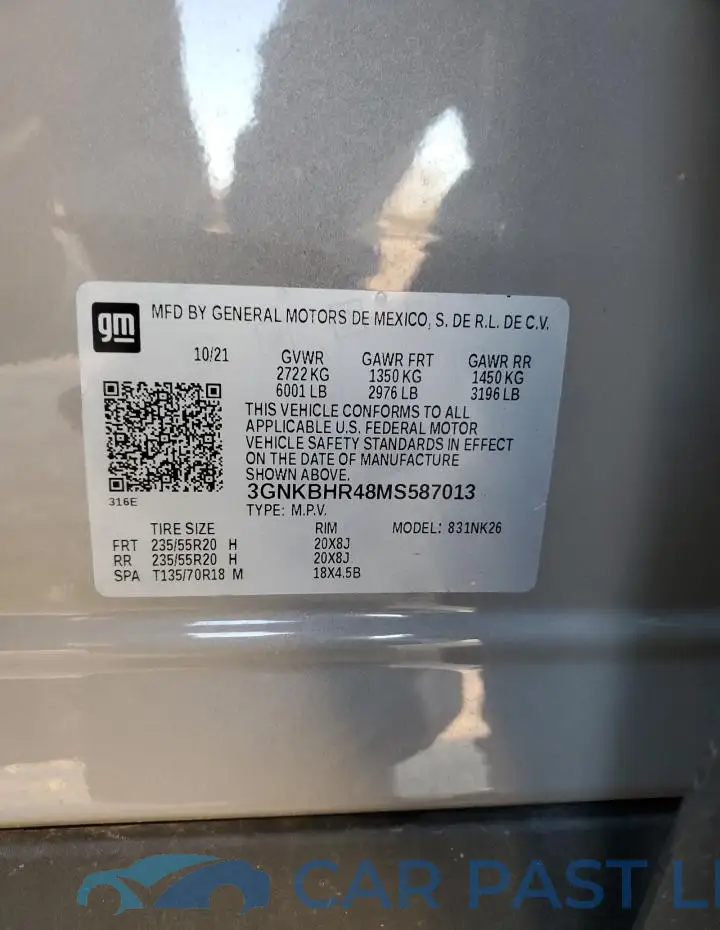 3GNKBHR48MS587013# 13