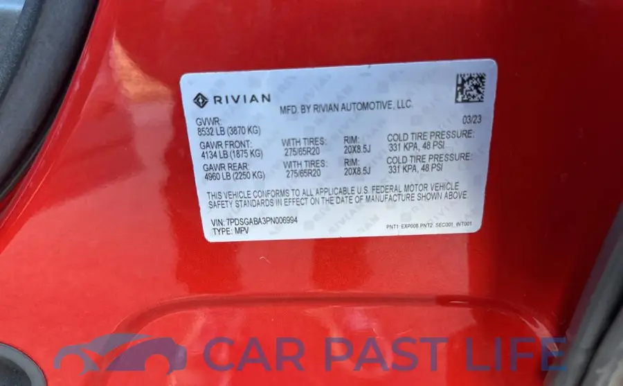 7PDSGABA3PN006994# 10
