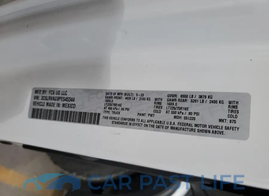 3C6LRVAG9PE545344# 12