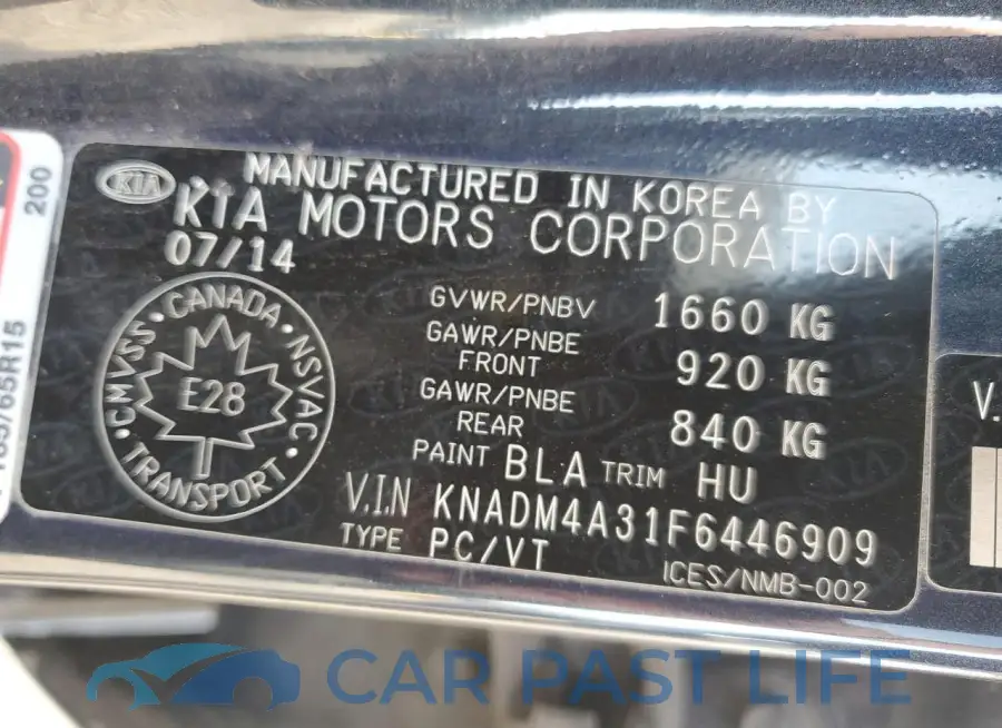 KNADM4A31F6446909# 12