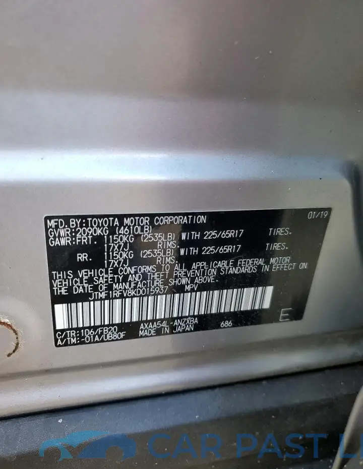JTMF1RFV8KD015937# 13