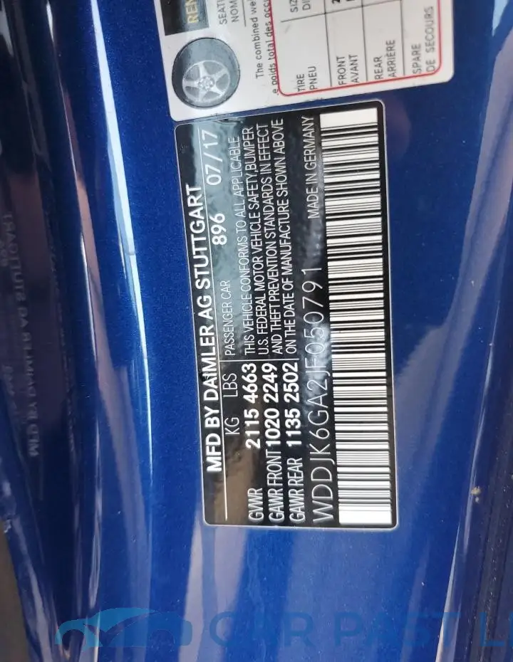 WDDJK6GA2JF050791# 12