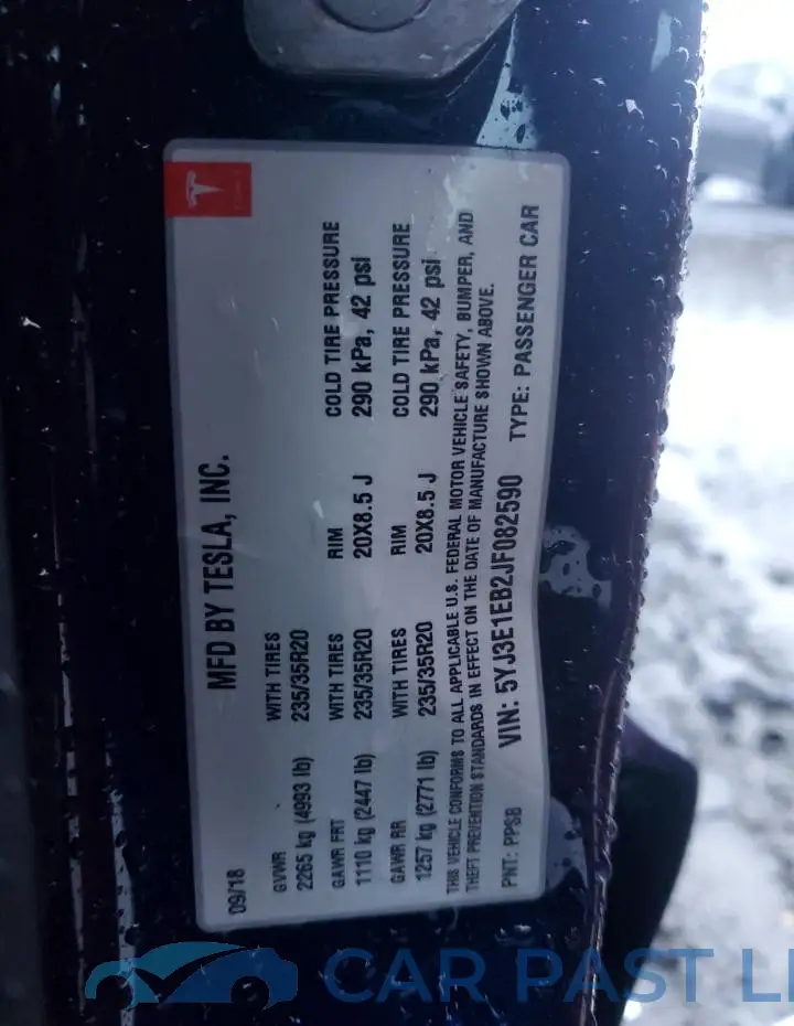 5YJ3E1EB2JF082590# 12