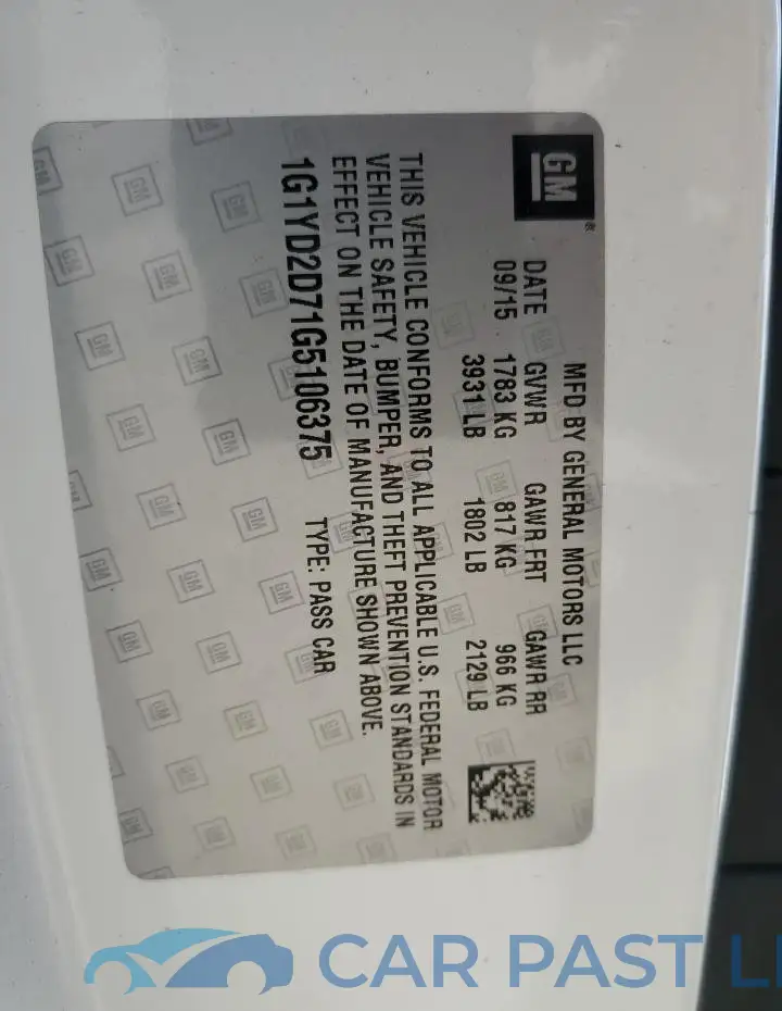1G1YD2D71G5106375# 12