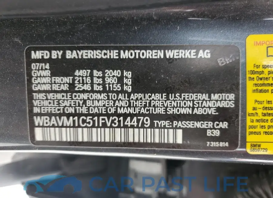 WBAVM1C51FV314479# 13