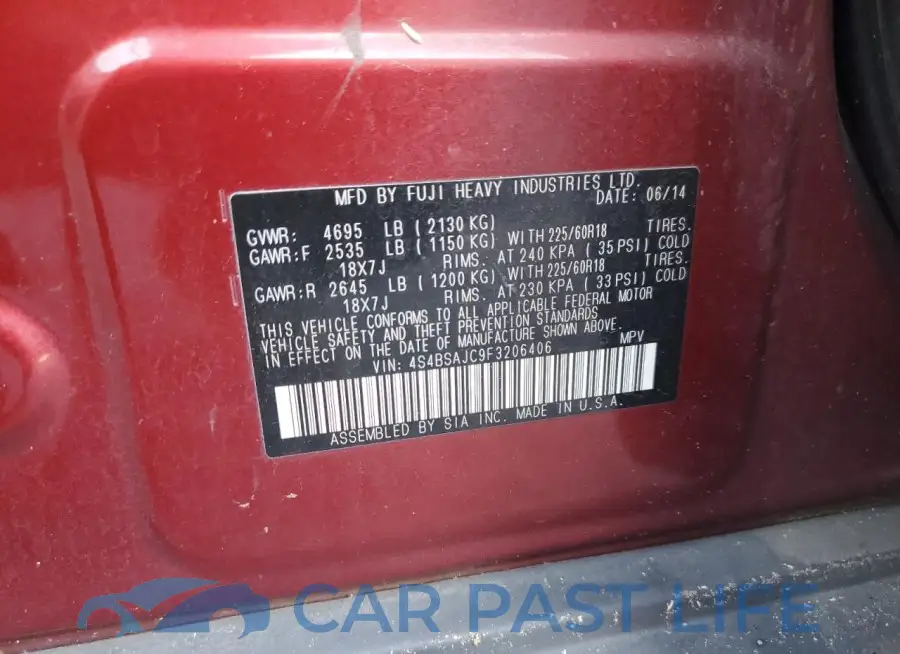 4S4BSAJC9F3206406# 12